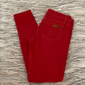 Joe's Jeans Red Skinny Jeans